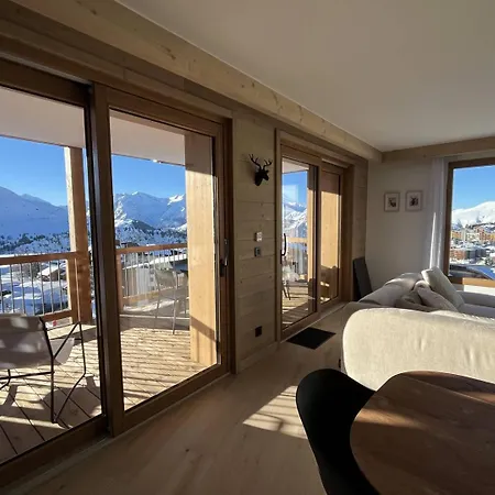 Apartment - Panoramique 4 Chambres, Sur Piste Avec Piscine
