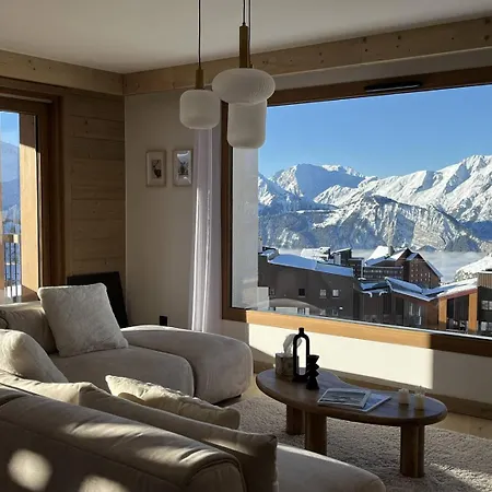 - Panoramique 4 Chambres, Sur Piste Avec Piscine Alpe d'Huez